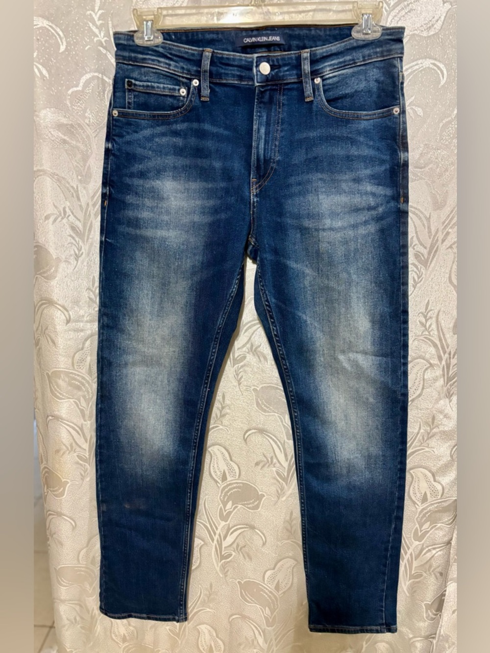 Calvin Klein Jeans Men’s Dark Blue Slim Fit Jeans 32x32